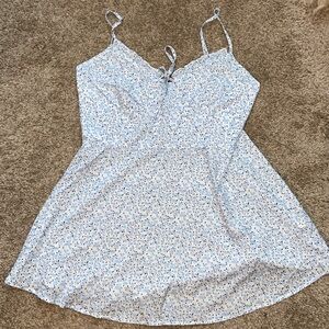Blue Floral Dress 2XL